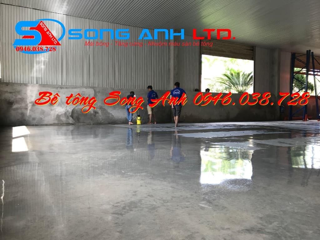 Sơn phủ màu sàn bê tông - Dịch vụ SONG ANH 0946.038.728 Đà Nẵng Huế Công ty bê tông mài Song Anh Đà Nẵng anhmybds