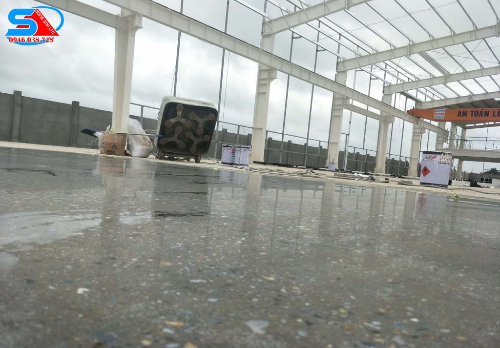 Dịch vụ mài sàn bê tông nhà xưởng Hội An