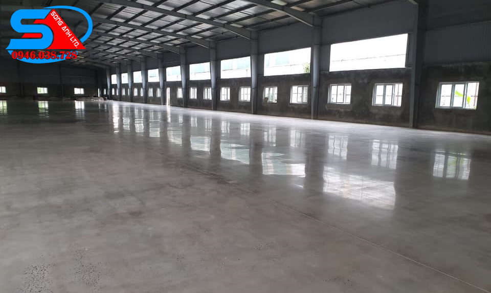 mài đánh bóng sàn bê tông nhà xưởng Quảng Ngãi