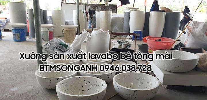 Xưởng sản xuất lavabo bê tông nhẹ