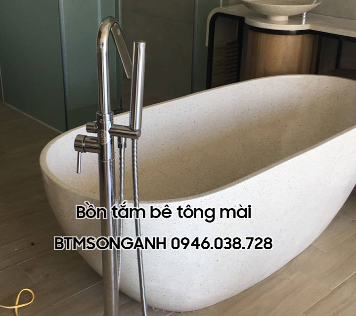 Cung cấp bồn tắm bê tông mài tại Đà Nẵng, Huế, Hội An, Tam Kỳ, Quảng Ngãi, Quảng Bình, Quảng Trị