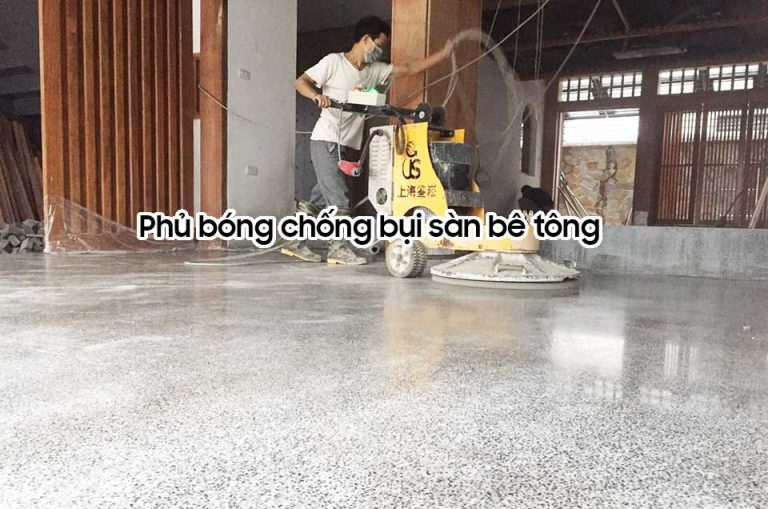 Phủ bóng chống bụi sàn bê tông