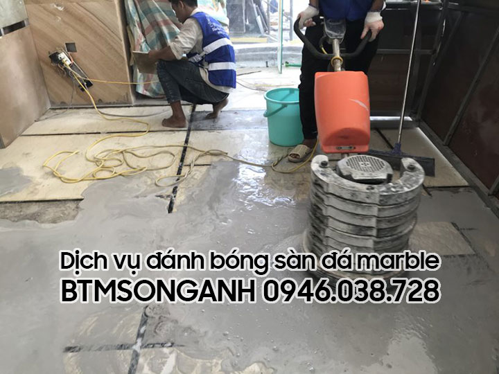 Dịch vụ đánh bong sàn đá marble