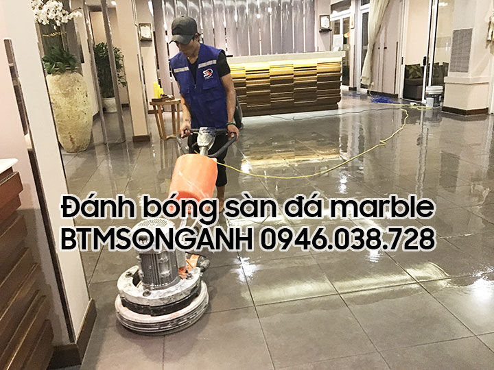 Đánh bóng sàn đá marble
