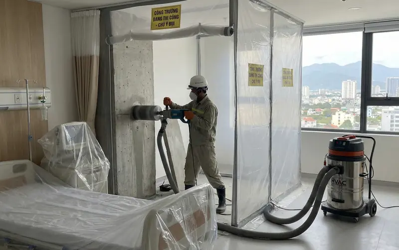 Khoan rút lõi trong bệnh viện